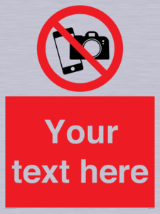 Custom No filming or photography